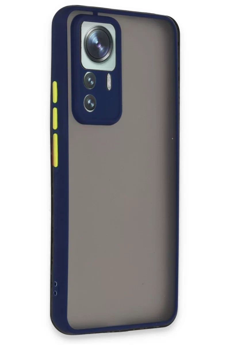 Newface Xiaomi Mi 12T Pro Kılıf Montreal Silikon Kapak - Lacivert