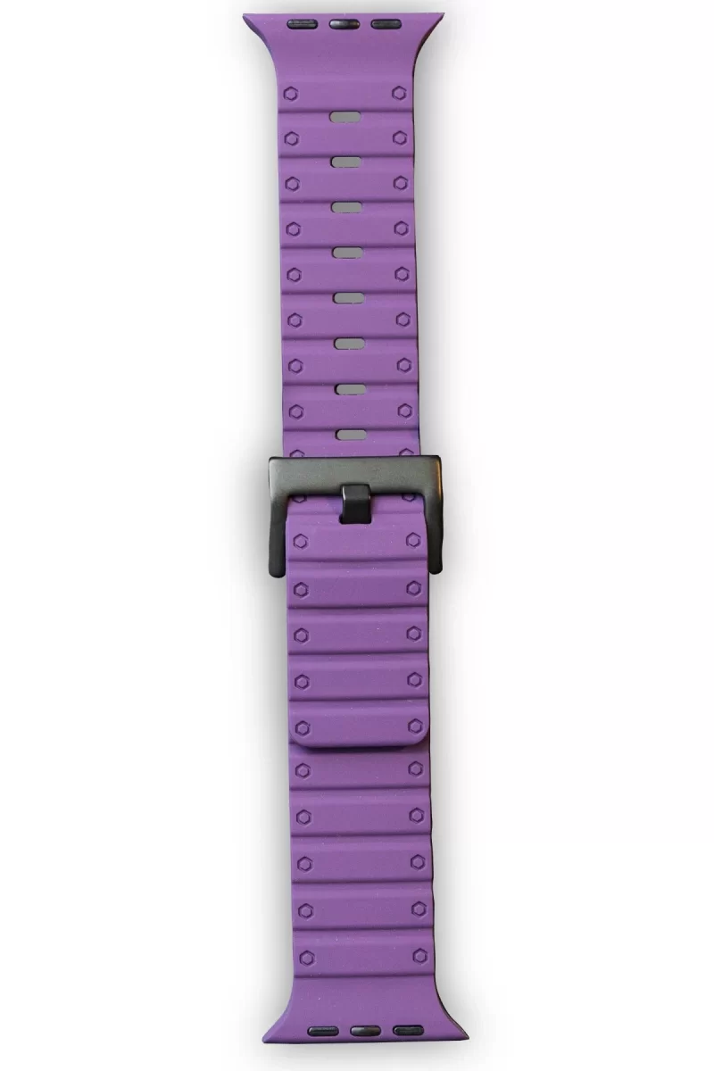 Newface Apple Watch 42mm Magnus Mıknatıslı Silikon Kordon - Mor