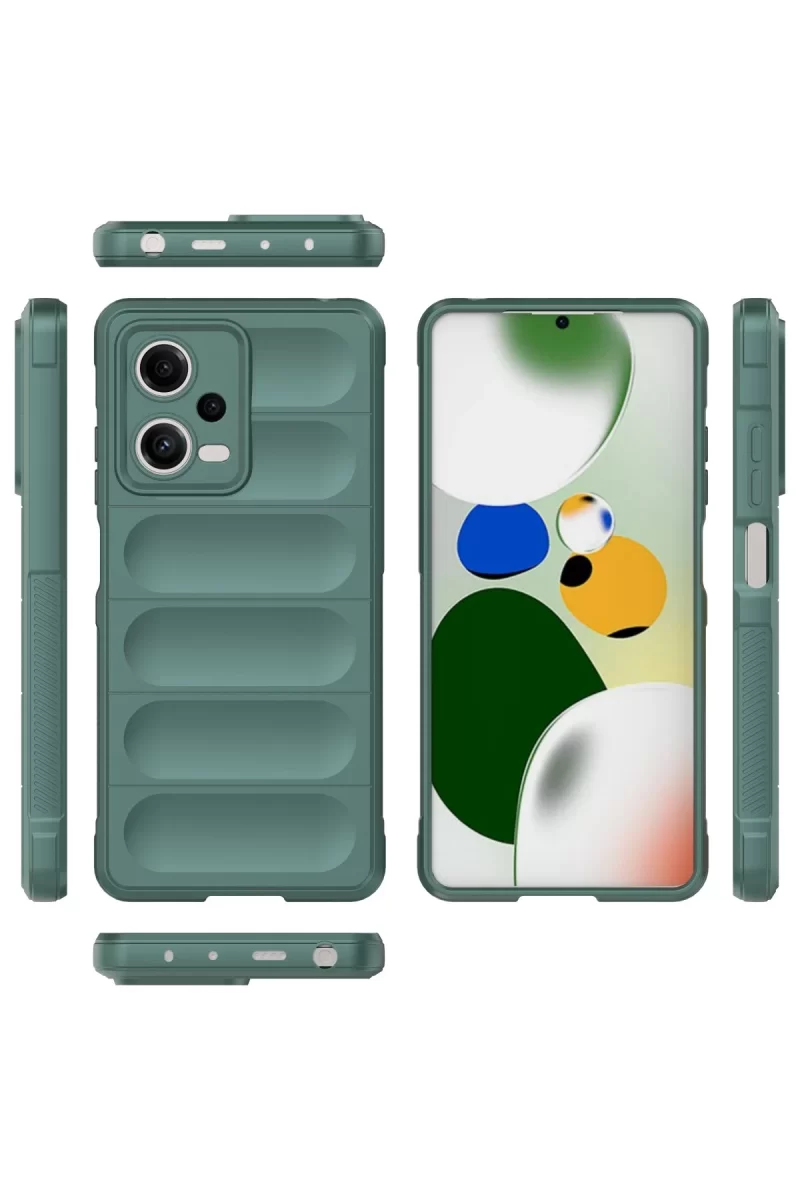 Newface Xiaomi Poco X5 5G Kılıf Optimum Silikon - Koyu Yeşil