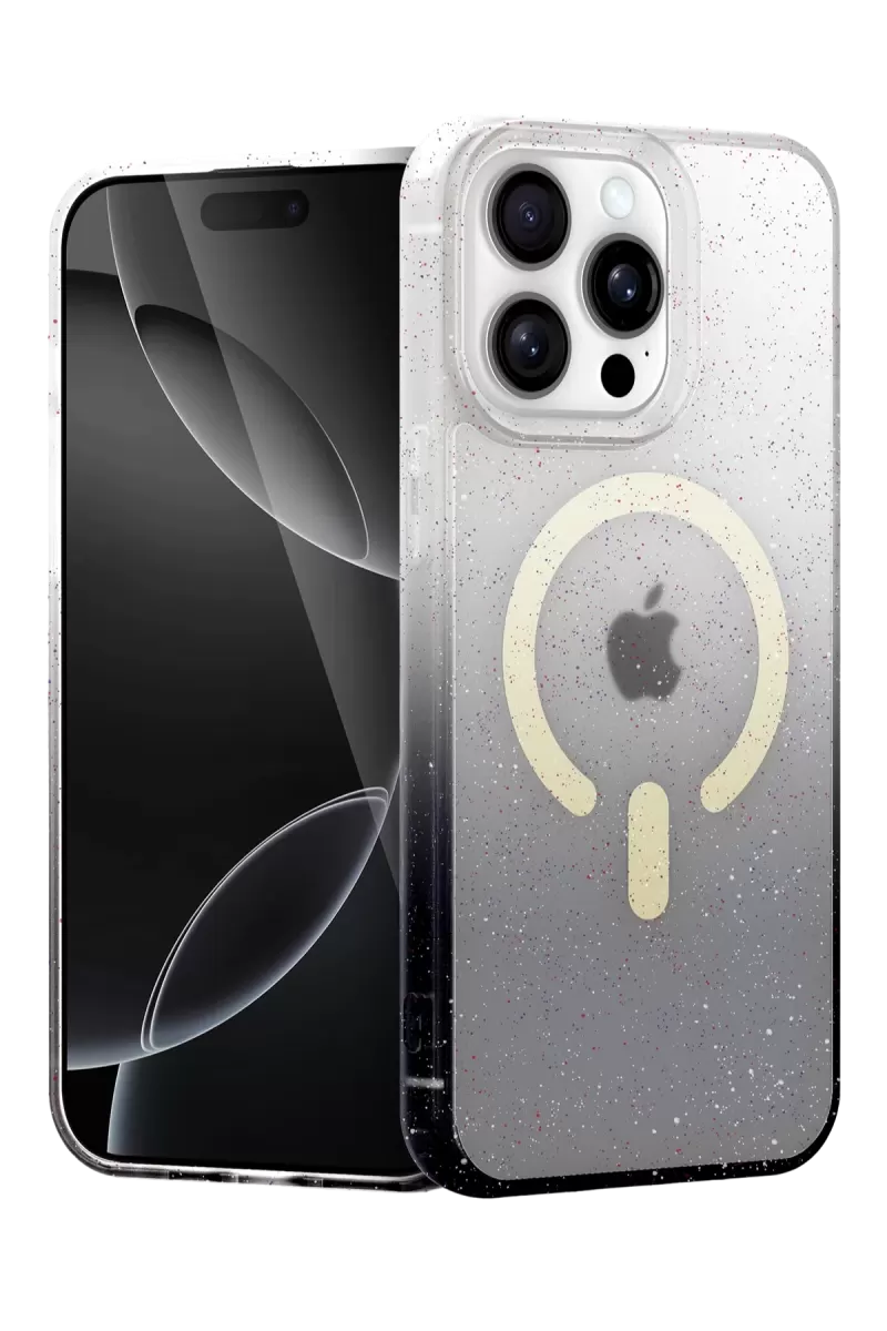 Newface Apple iPhone 14 Pro Pummel Shiny Magsafe Kapak - Siyah