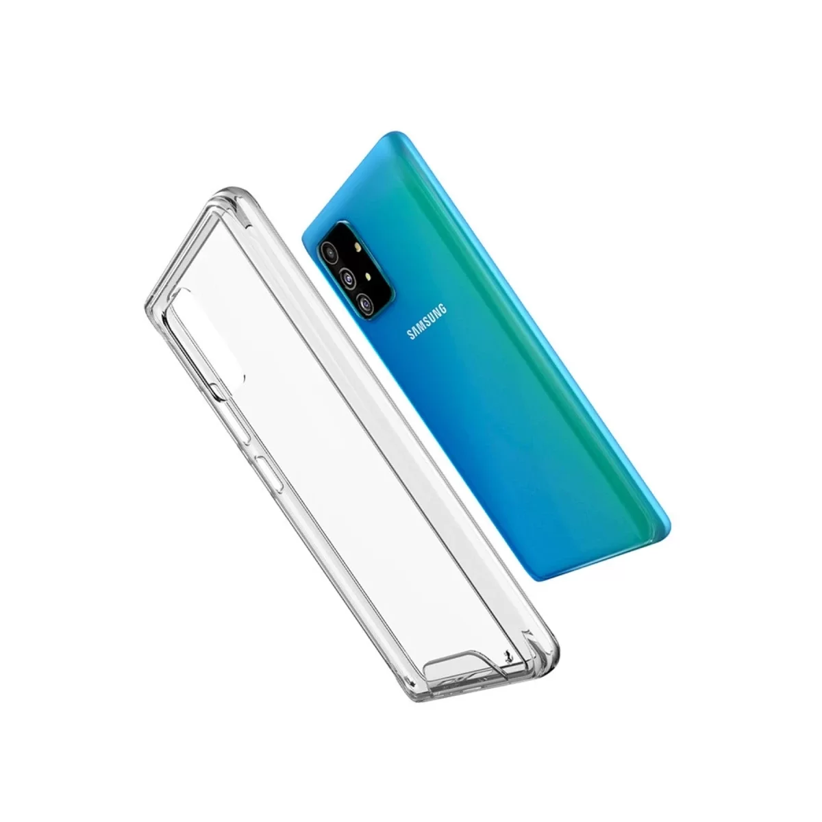 Newface Samsung Galaxy A91 / S10 Lite Kılıf Lüx Şeffaf Silikon