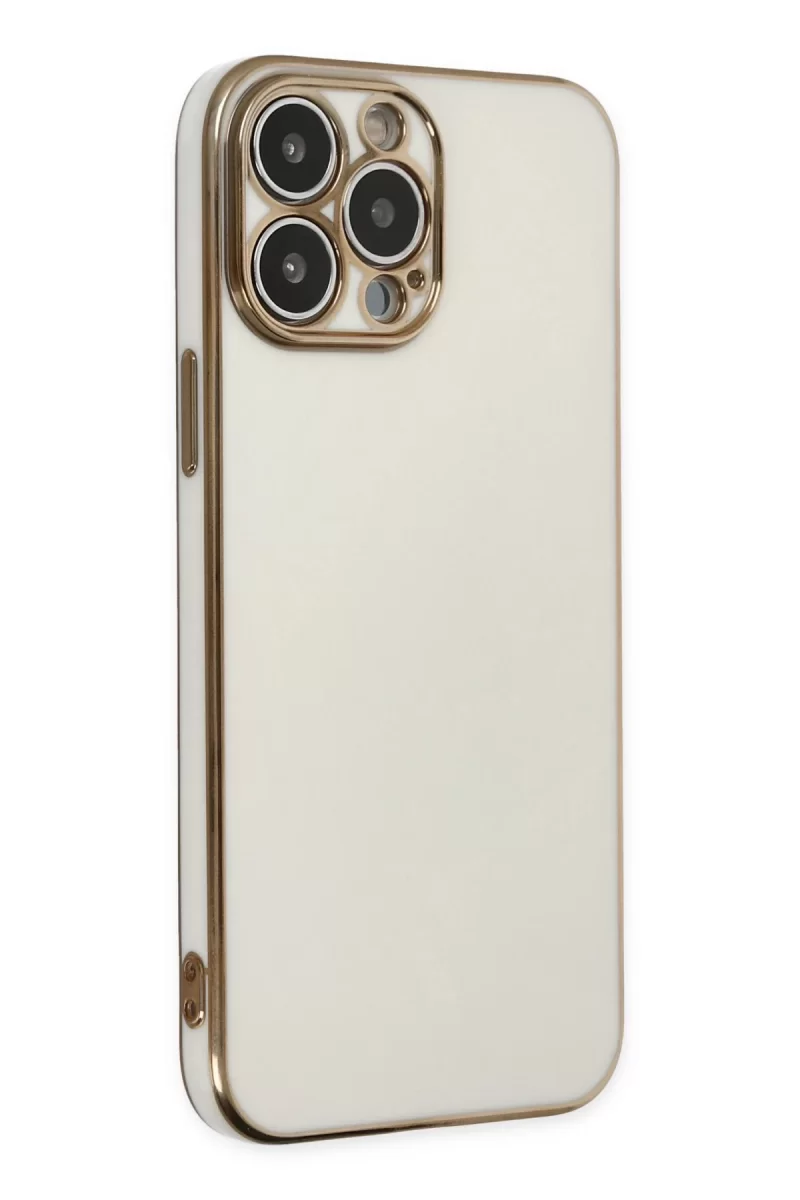 Newface Apple iPhone 14 Pro Max Kılıf Volet Silikon - Beyaz