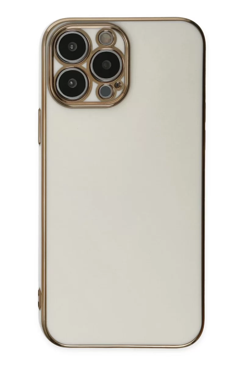 Newface Apple iPhone 14 Pro Max Kılıf Volet Silikon - Beyaz