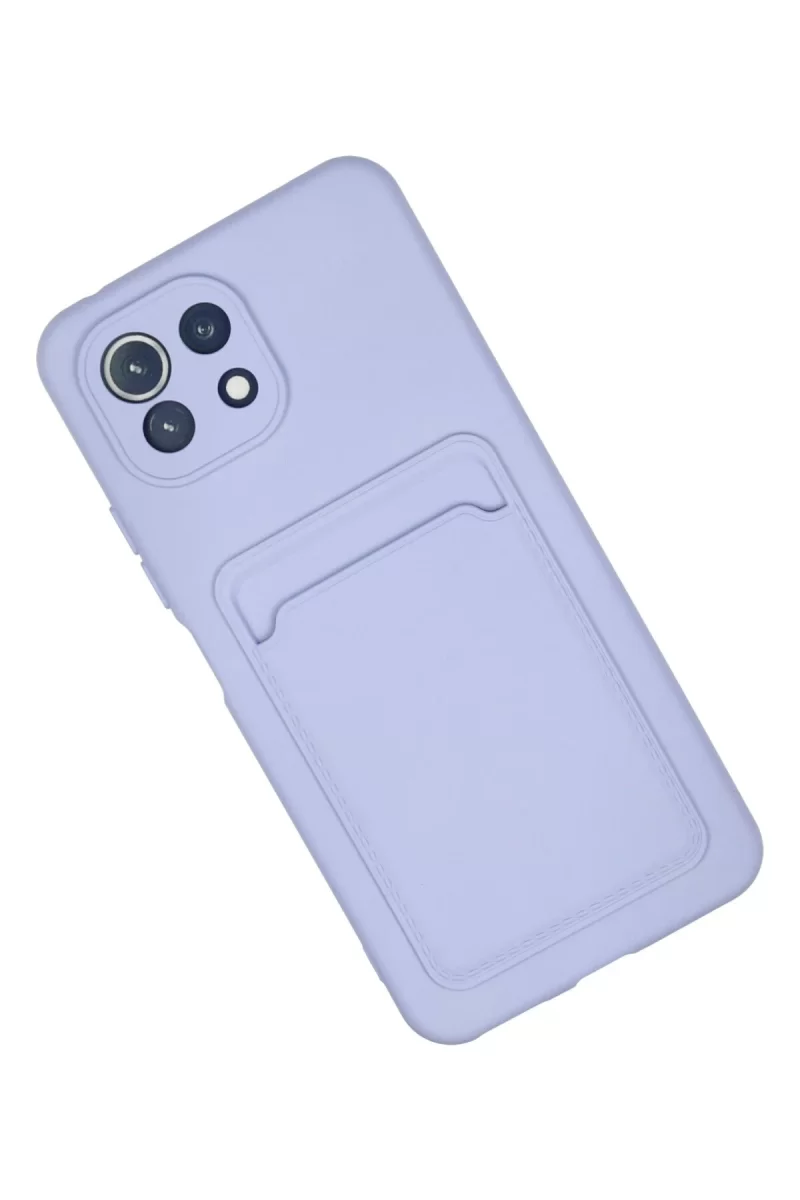 Newface Xiaomi Mi 11 Kılıf Kelvin Kartvizitli Silikon - Lila