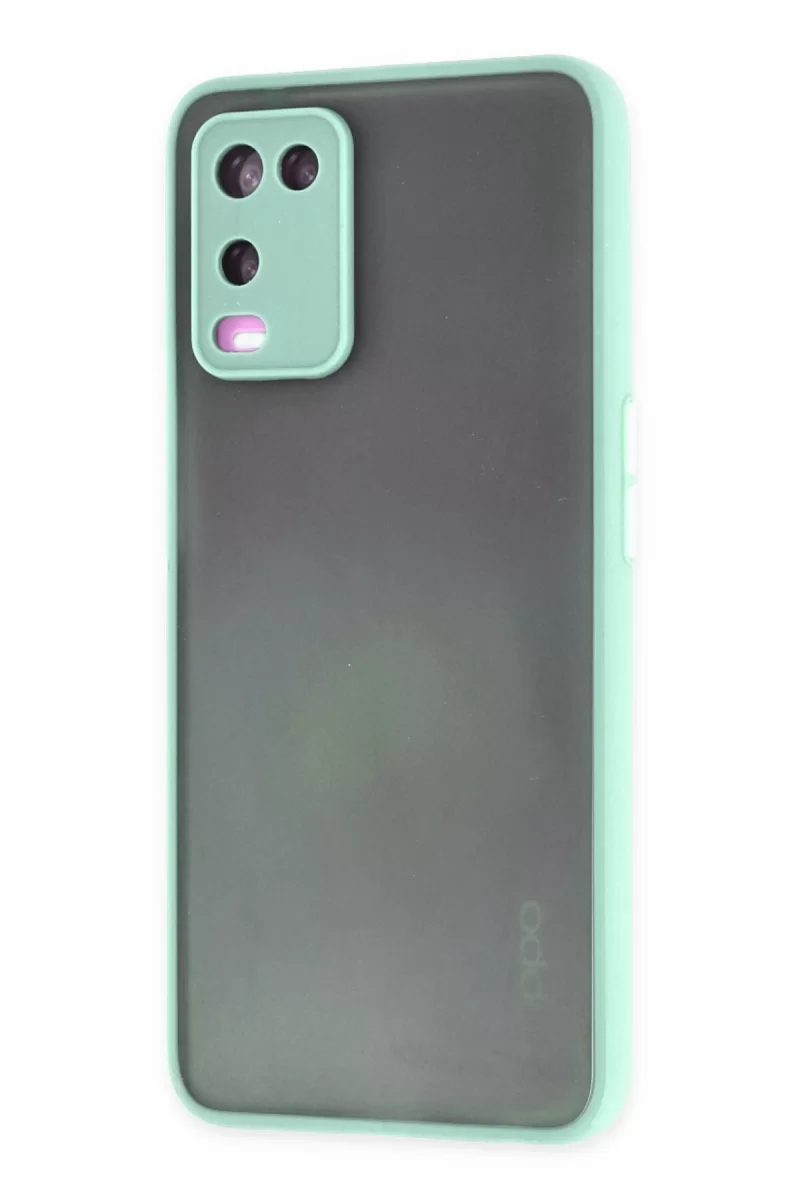 Newface Oppo A54 4G Kılıf Montreal Silikon Kapak - Turkuaz