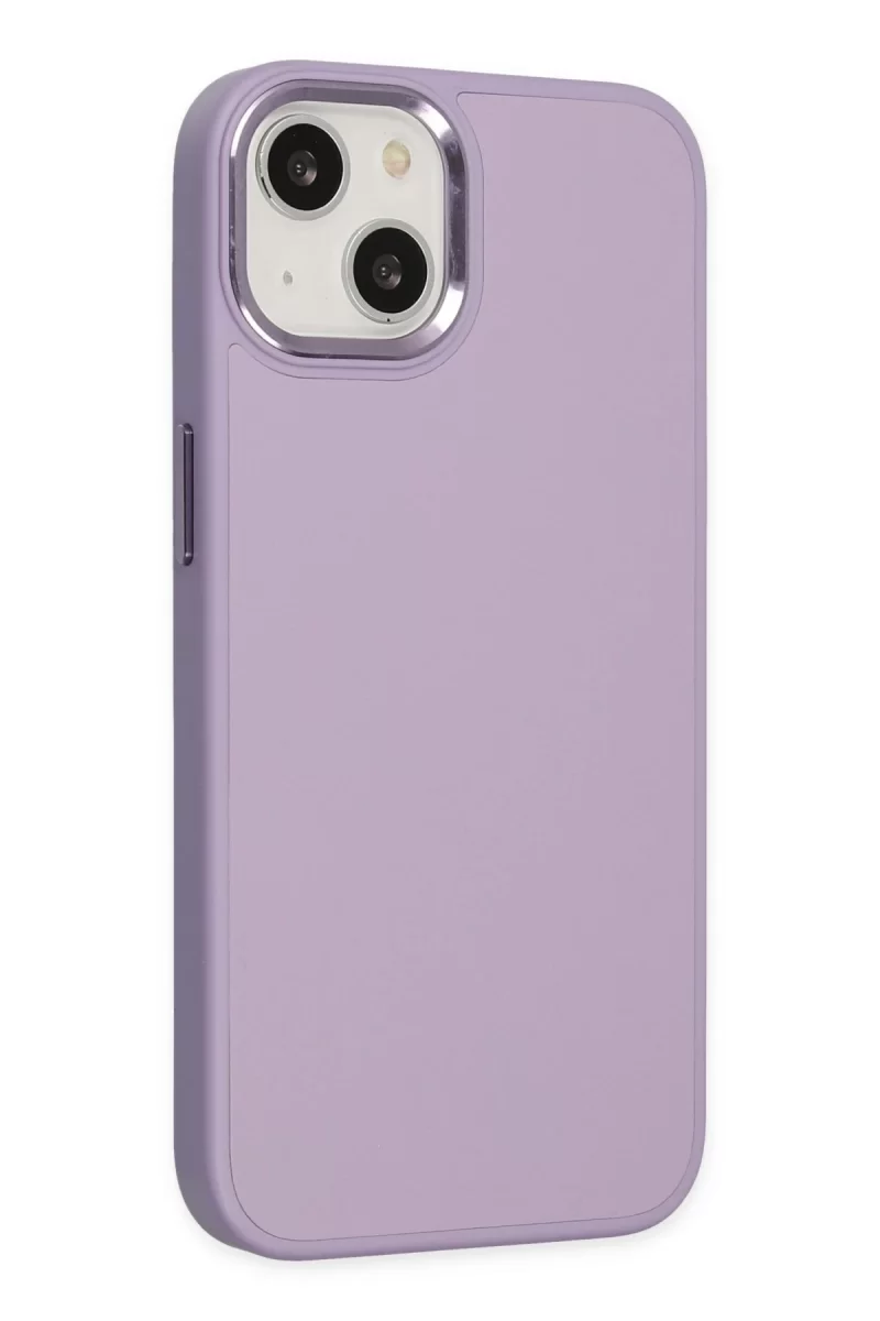 Newface Apple iPhone 14 Plus Kılıf Asya Deri Silikon - Lila