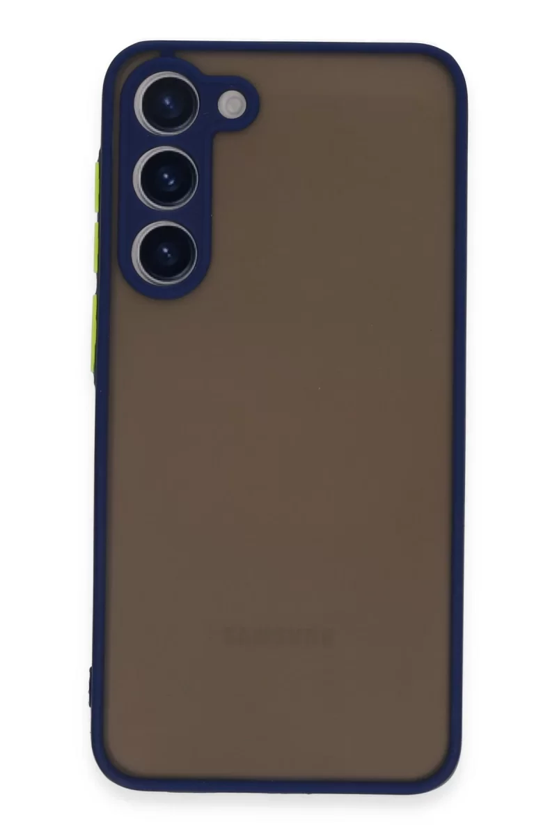 Newface Samsung Galaxy S23 Kılıf Montreal Silikon Kapak - Lacivert