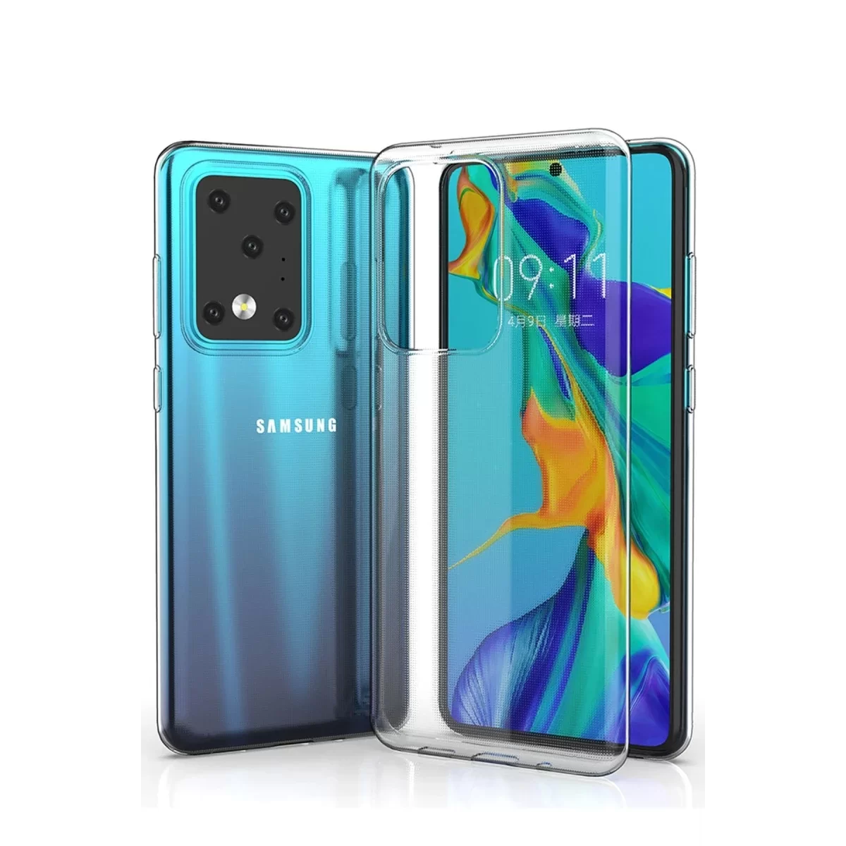 Newface Samsung Galaxy S20 Ultra Kılıf Lüx Şeffaf Silikon