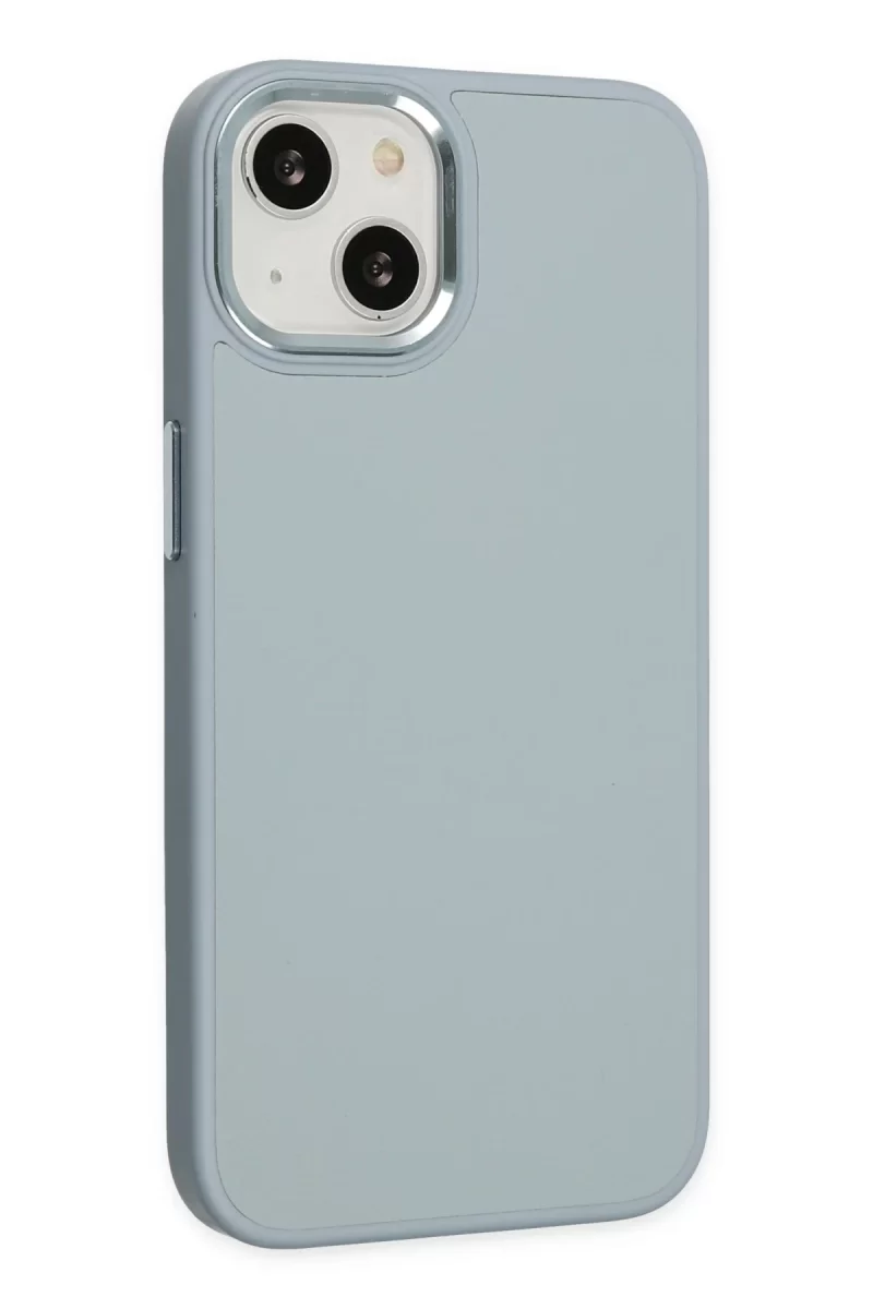 Newface Apple iPhone 14 Plus Kılıf Asya Deri Silikon - Sierra Blue
