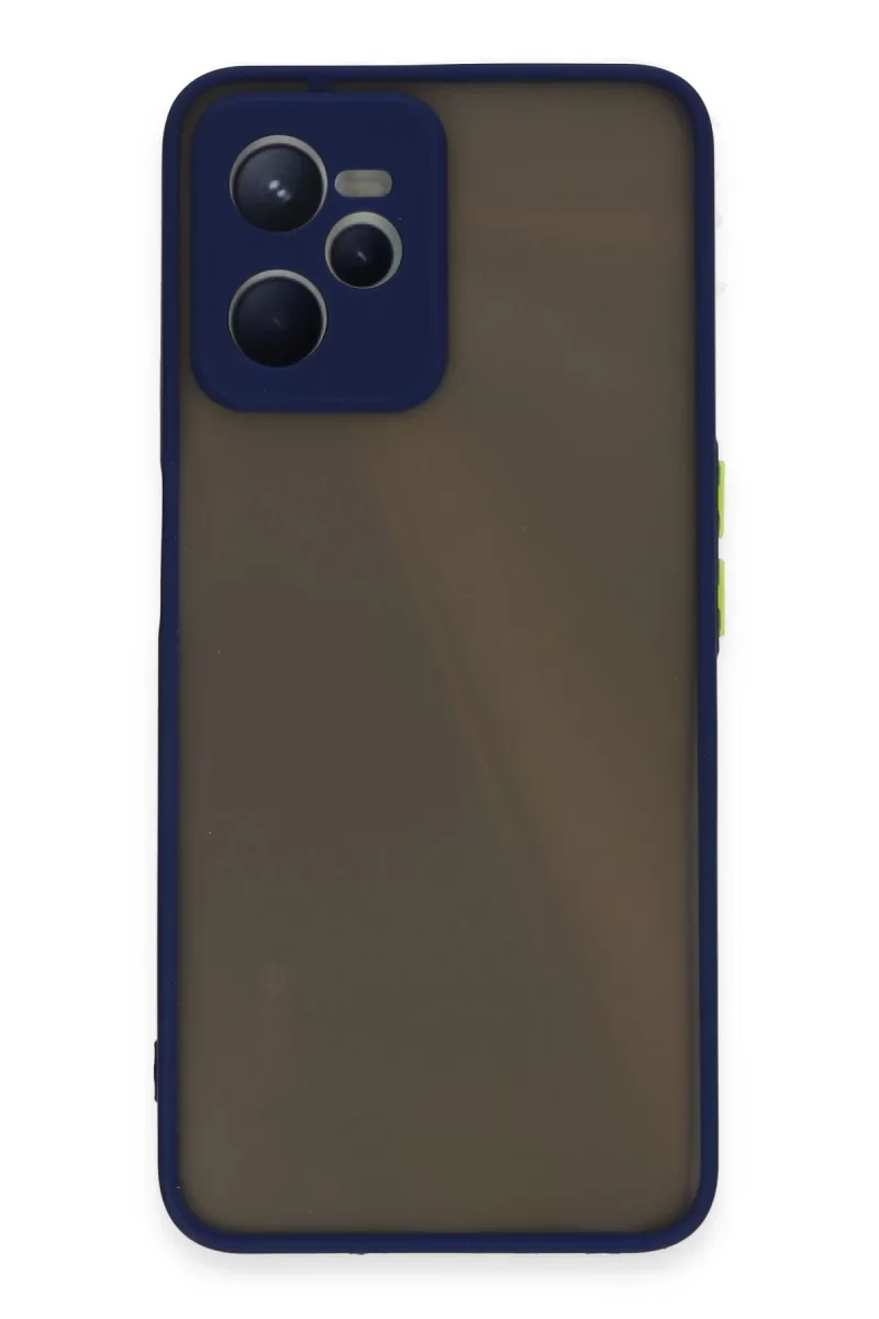 Newface Realme C35 Kılıf Montreal Silikon Kapak - Lacivert