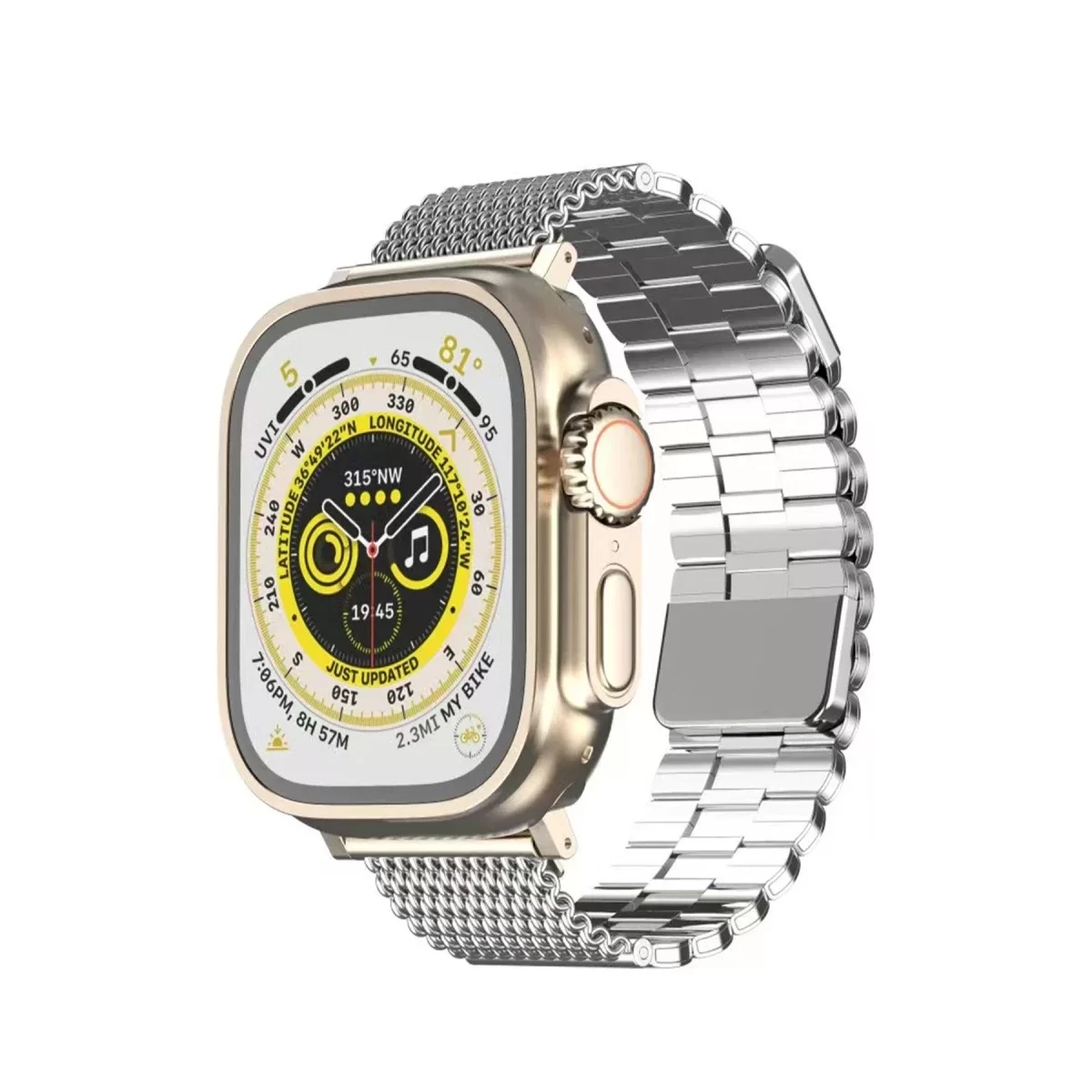 Newface Apple Watch 38mm Ascend Metal Kordon - Gümüş
