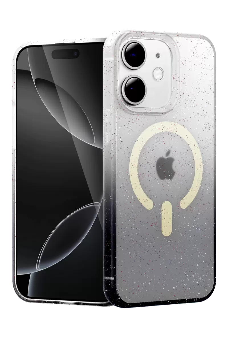 Newface Apple iPhone 11 Pummel Shiny Magsafe Kapak - Siyah