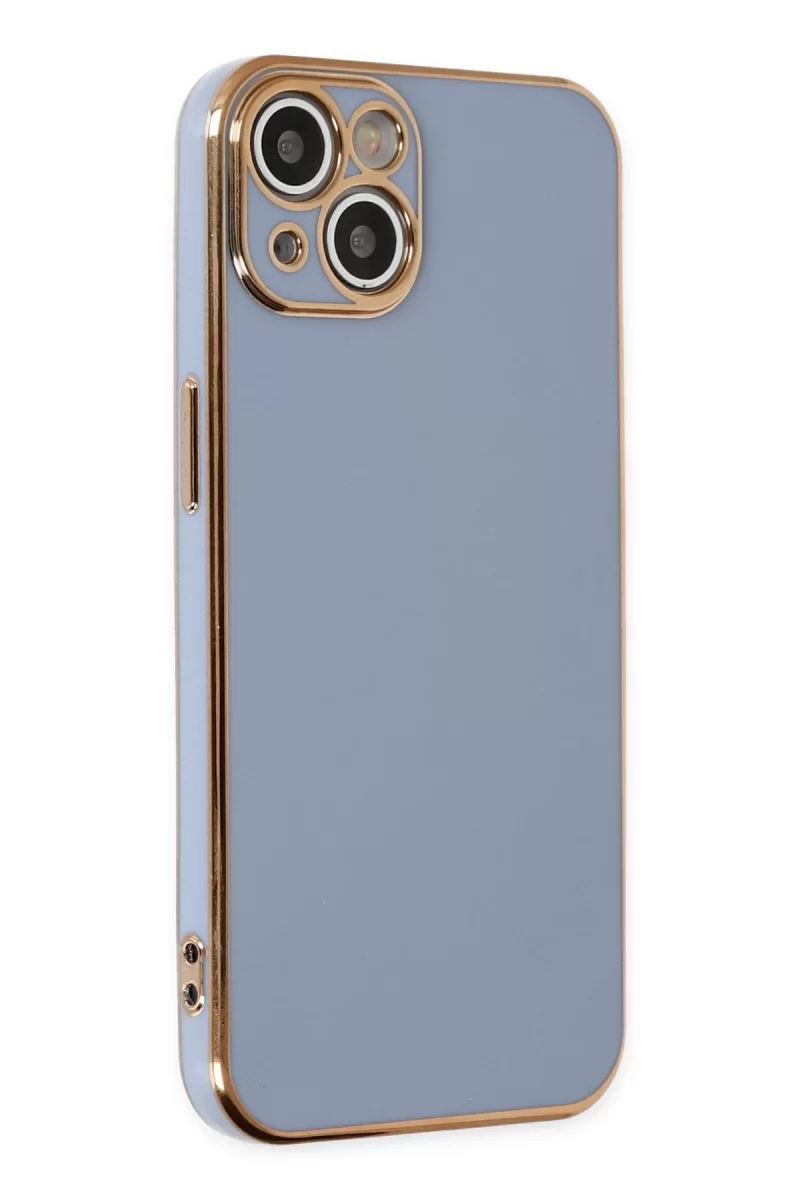 Newface Apple iPhone 14 Kılıf Volet Silikon - Mavi