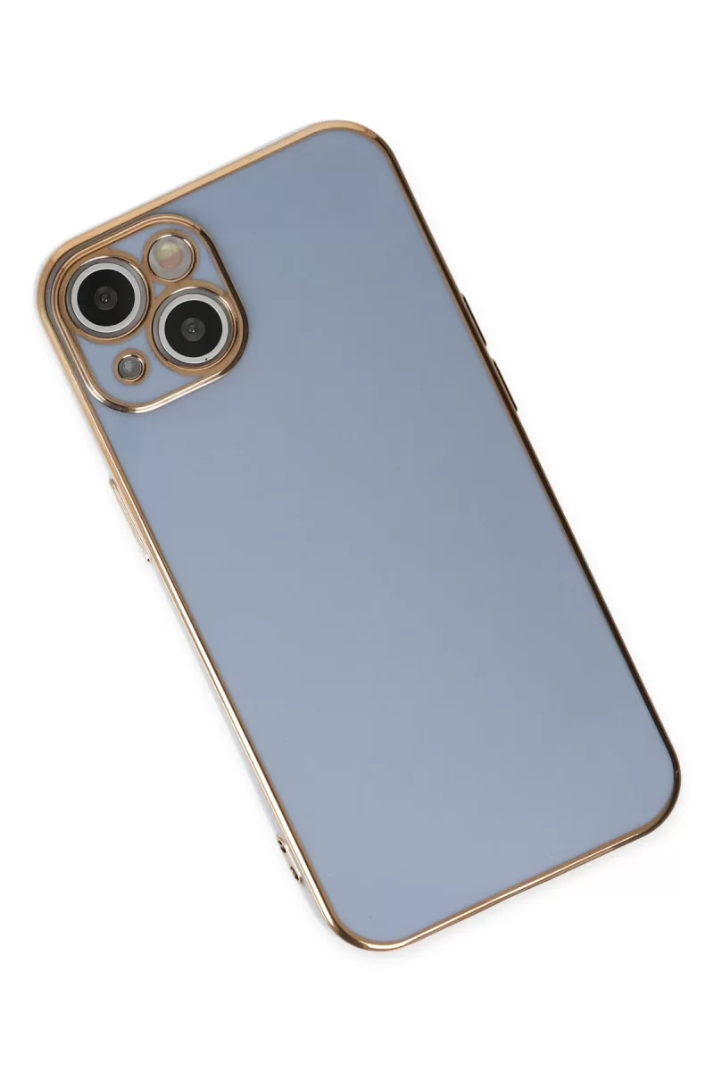 Newface Apple iPhone 14 Kılıf Volet Silikon - Mavi