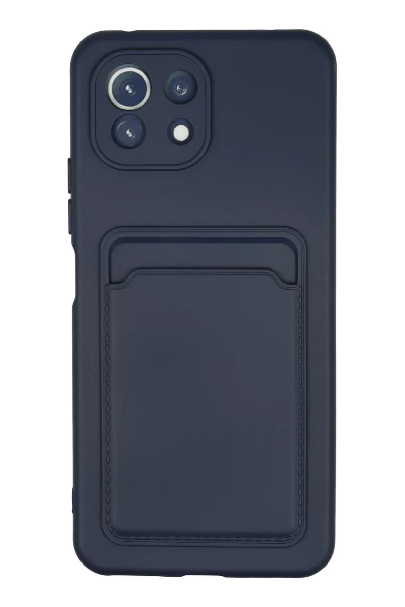 Newface Xiaomi Mi 11 Kılıf Kelvin Kartvizitli Silikon - Lacivert