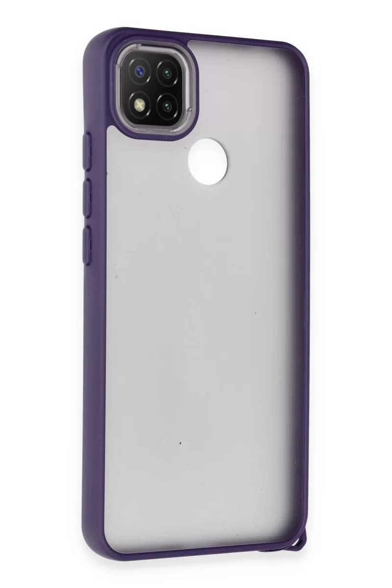 Newface Xiaomi Redmi 9C Kılıf Elegant Kapak - Derin Mor