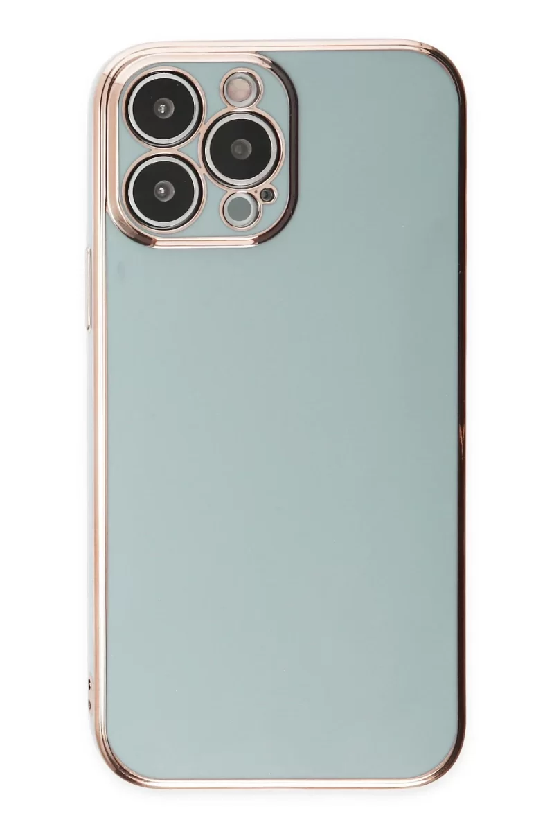 Newface Apple iPhone 14 Pro Max Kılıf Volet Silikon - Açık Yeşil
