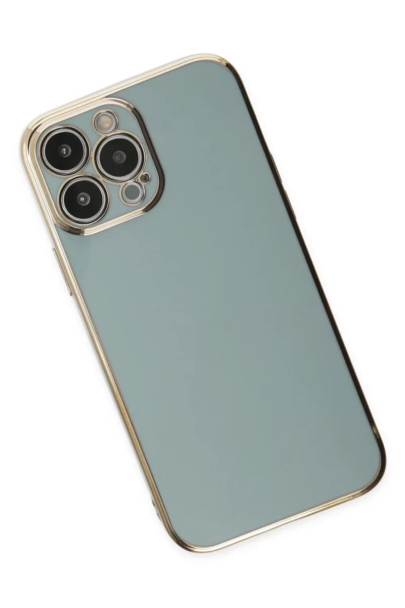 Newface Apple iPhone 14 Pro Max Kılıf Volet Silikon - Açık Yeşil