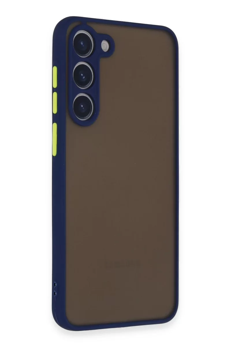 Newface Samsung Galaxy S23 Plus Kılıf Montreal Silikon Kapak - Lacivert