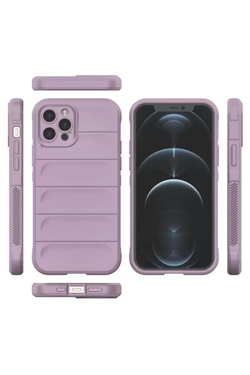 Newface Apple iPhone 12 Pro Kılıf Optimum Silikon - Mor