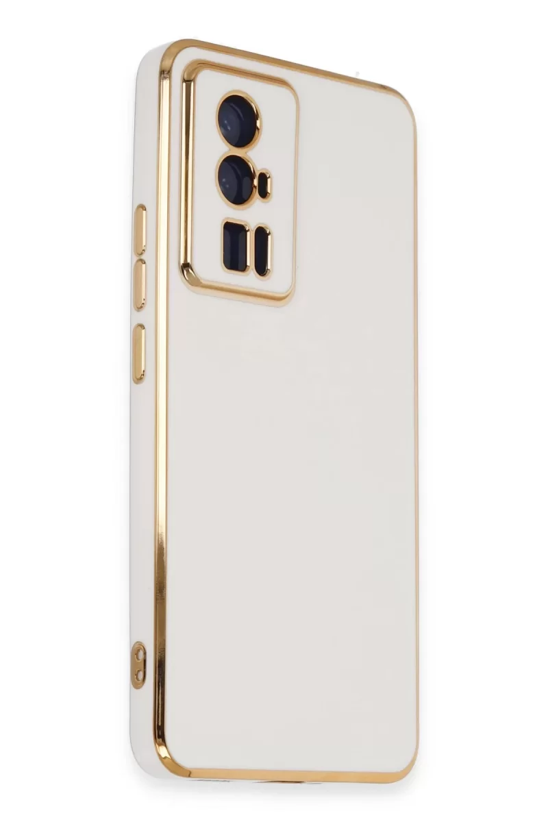 Newface Xiaomi Poco F5 Pro Kılıf Volet Silikon - Beyaz
