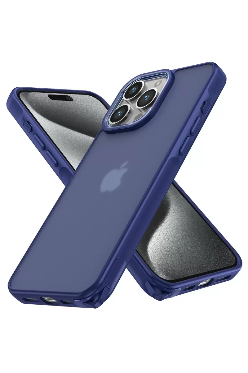 Newface Apple iPhone 14 Pro Kılıf Elegant Kapak - Lacivert