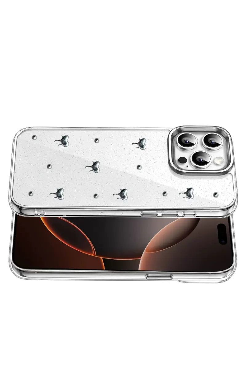 Newface Apple iPhone 15 Pro Fiyonk Desenli Kapak - Desen 1