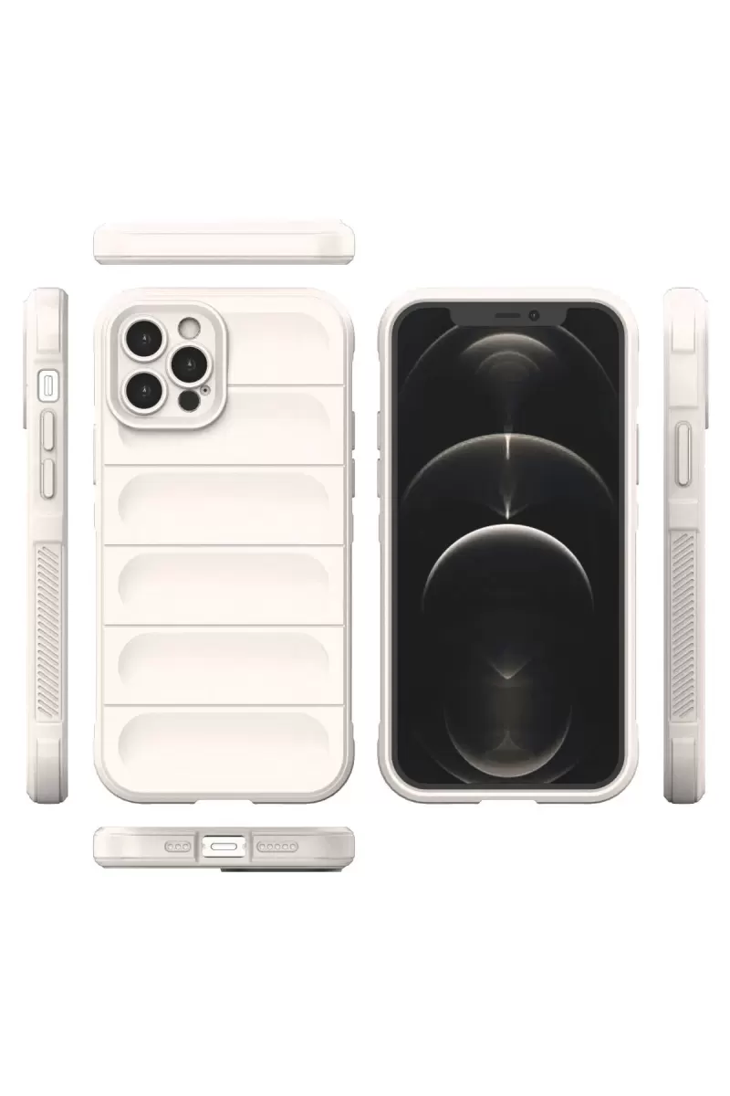 Newface Apple iPhone 12 Pro Kılıf Optimum Silikon - Krem