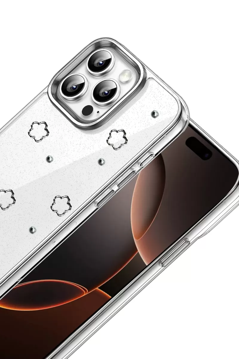 Newface Apple iPhone 15 Pro Fiyonk Desenli Kapak - Desen 2