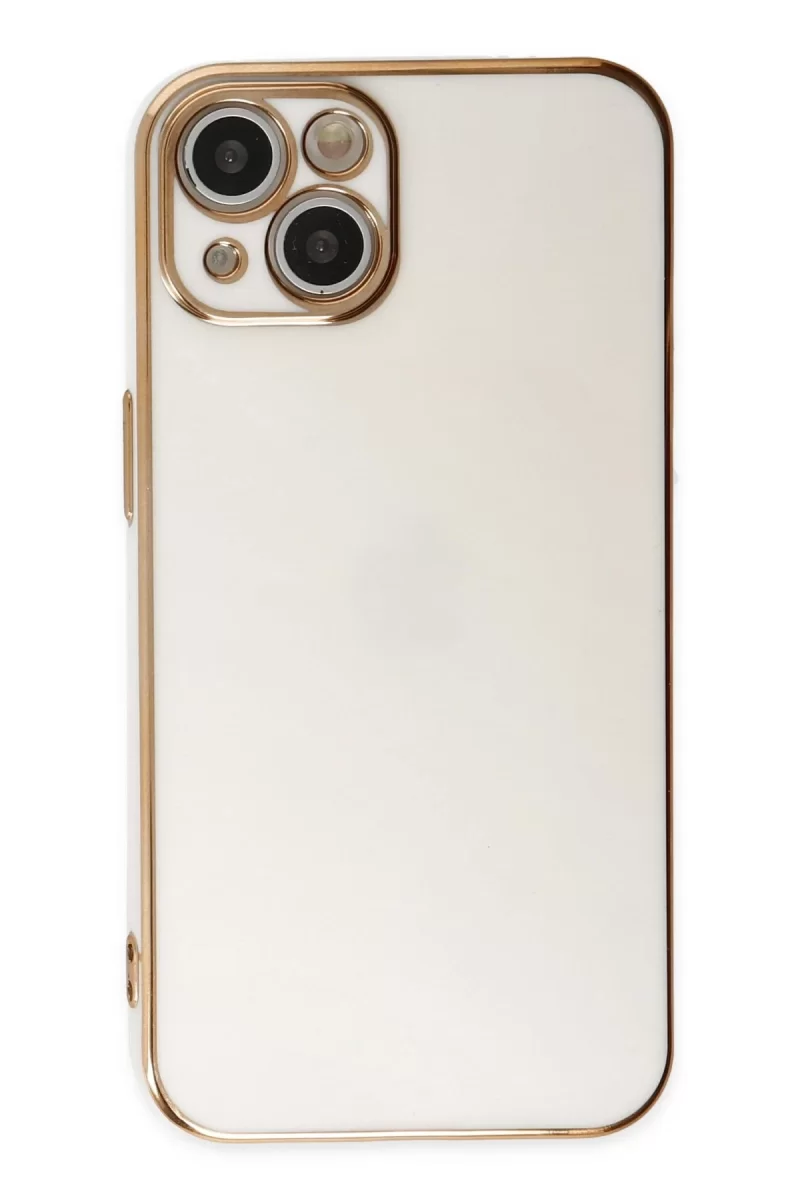 Newface Apple iPhone 14 Plus Kılıf Volet Silikon - Beyaz
