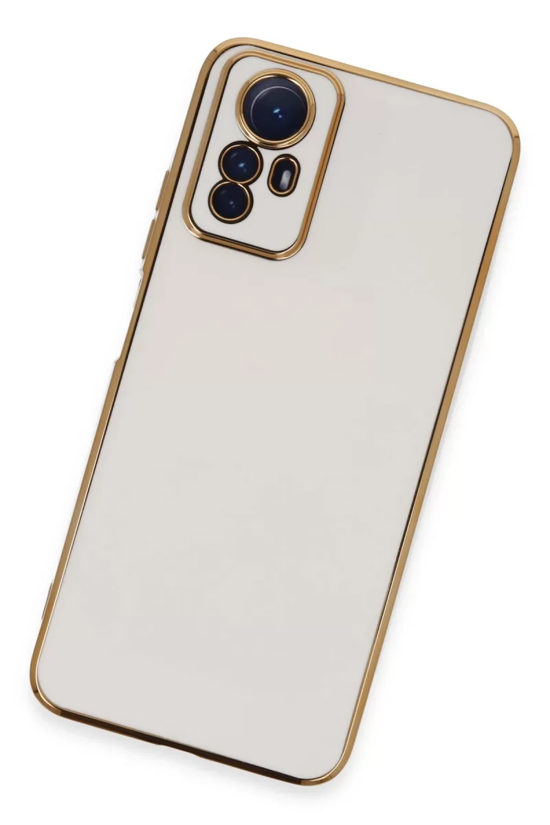 Newface Xiaomi Redmi Note 12S Kılıf Volet Silikon - Beyaz