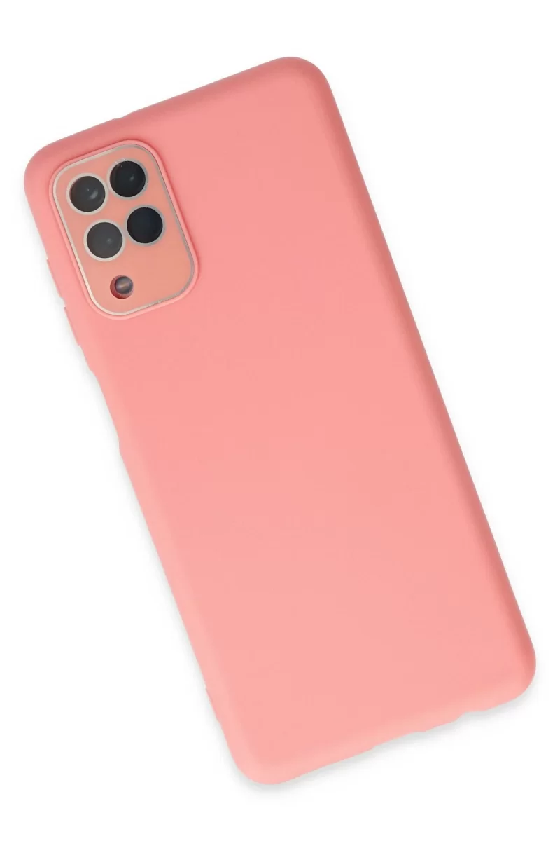 Newface Samsung Galaxy A22 Kılıf Lansman Glass Kapak - Pembe