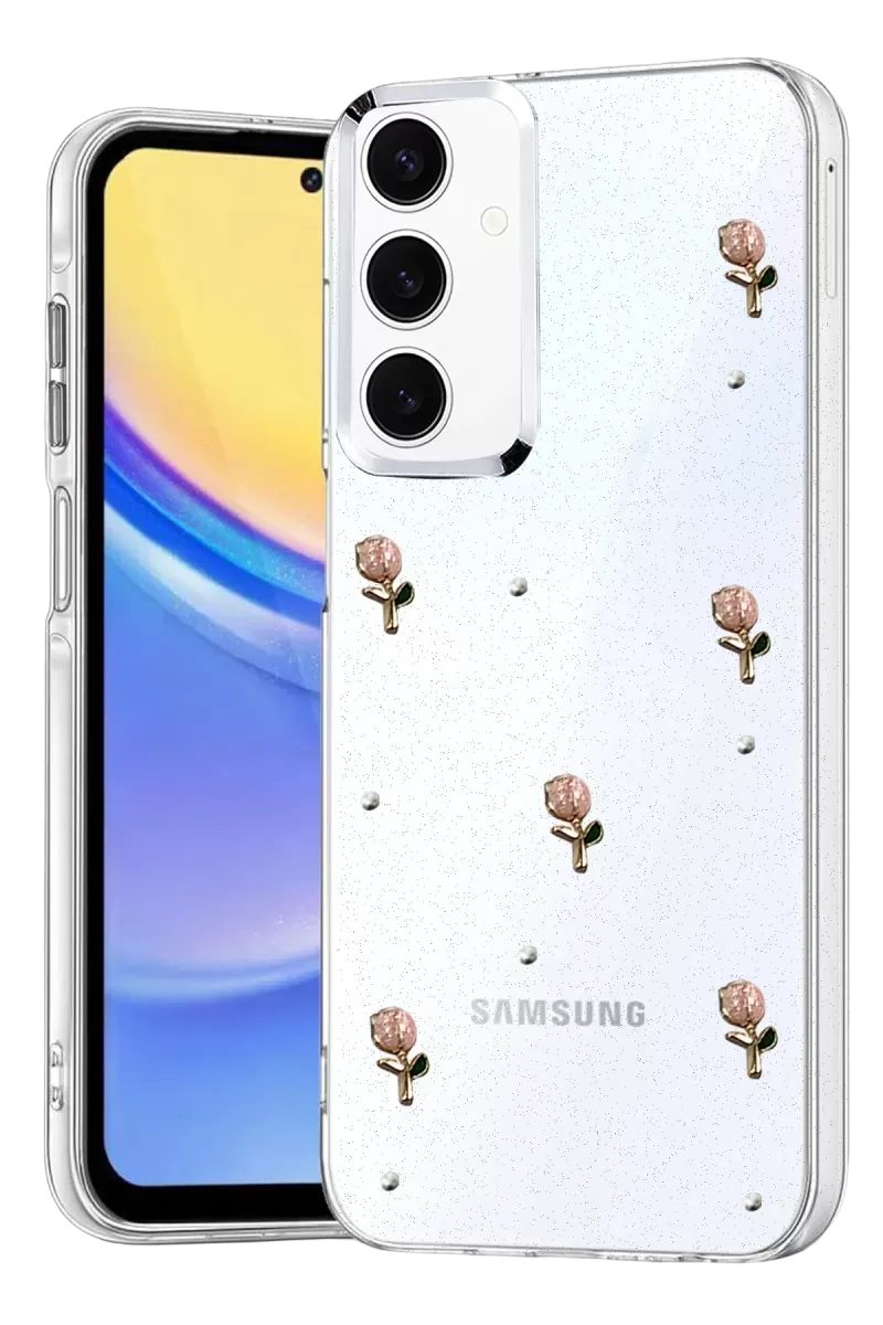 Newface Samsung Galaxy A15 4G Fiyonk Desenli Kapak - Desen 6
