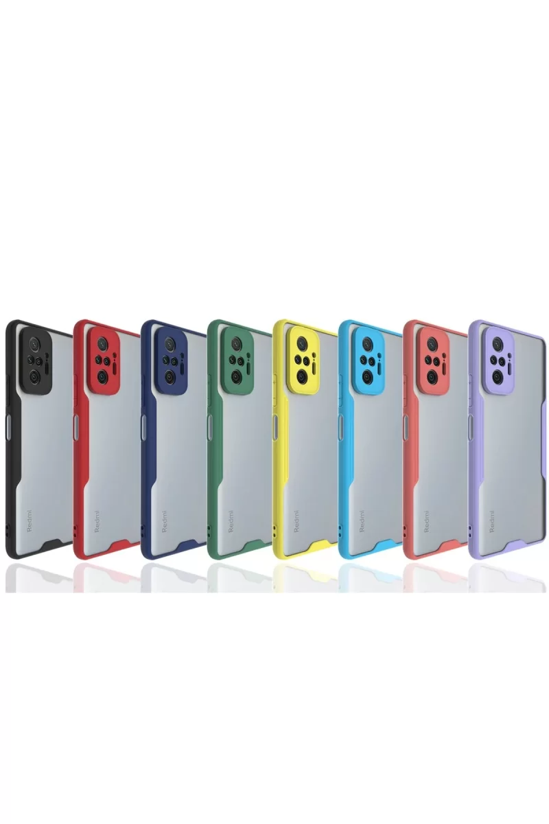 Newface Xiaomi Redmi Note 10 Pro Kılıf Platin Silikon - Sarı
