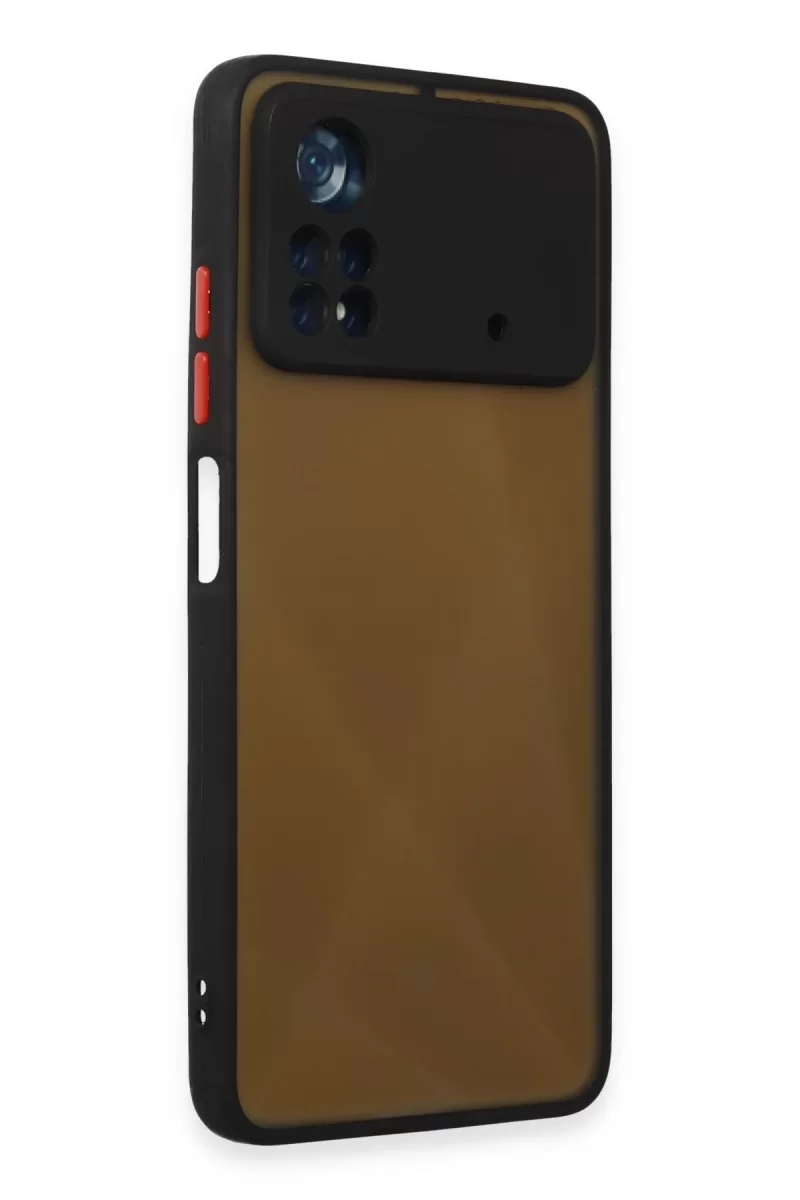 Newface Xiaomi Poco X4 Pro 5G Kılıf Montreal Silikon Kapak - Siyah