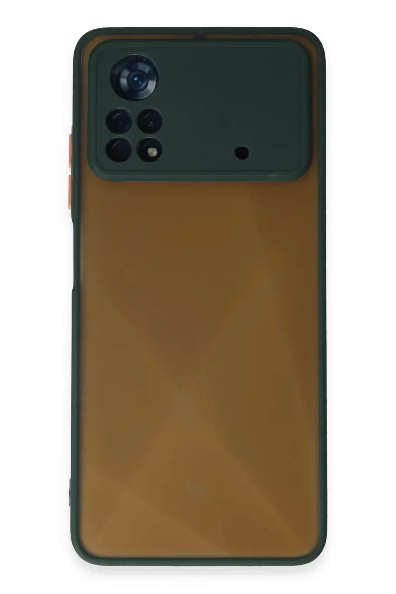 Newface Xiaomi Poco X4 Pro 5G Kılıf Montreal Silikon Kapak - Yeşil