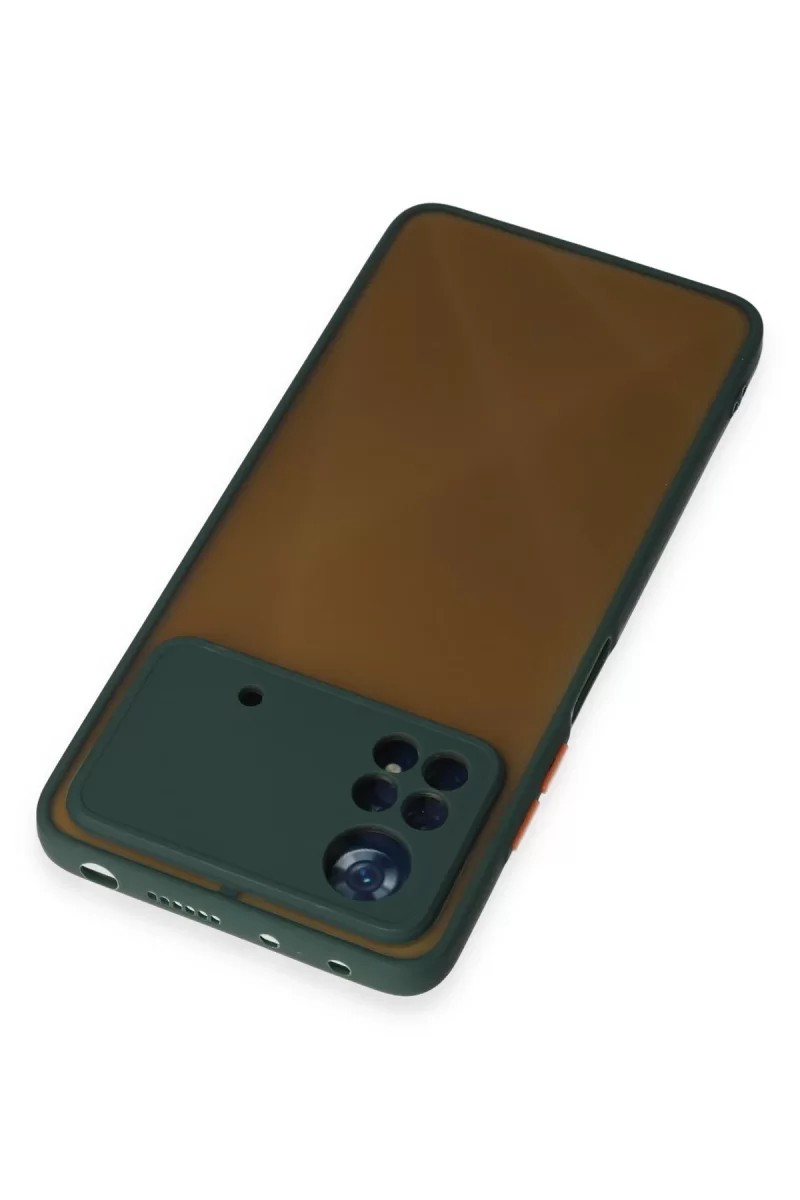Newface Xiaomi Poco X4 Pro 5G Kılıf Montreal Silikon Kapak - Yeşil