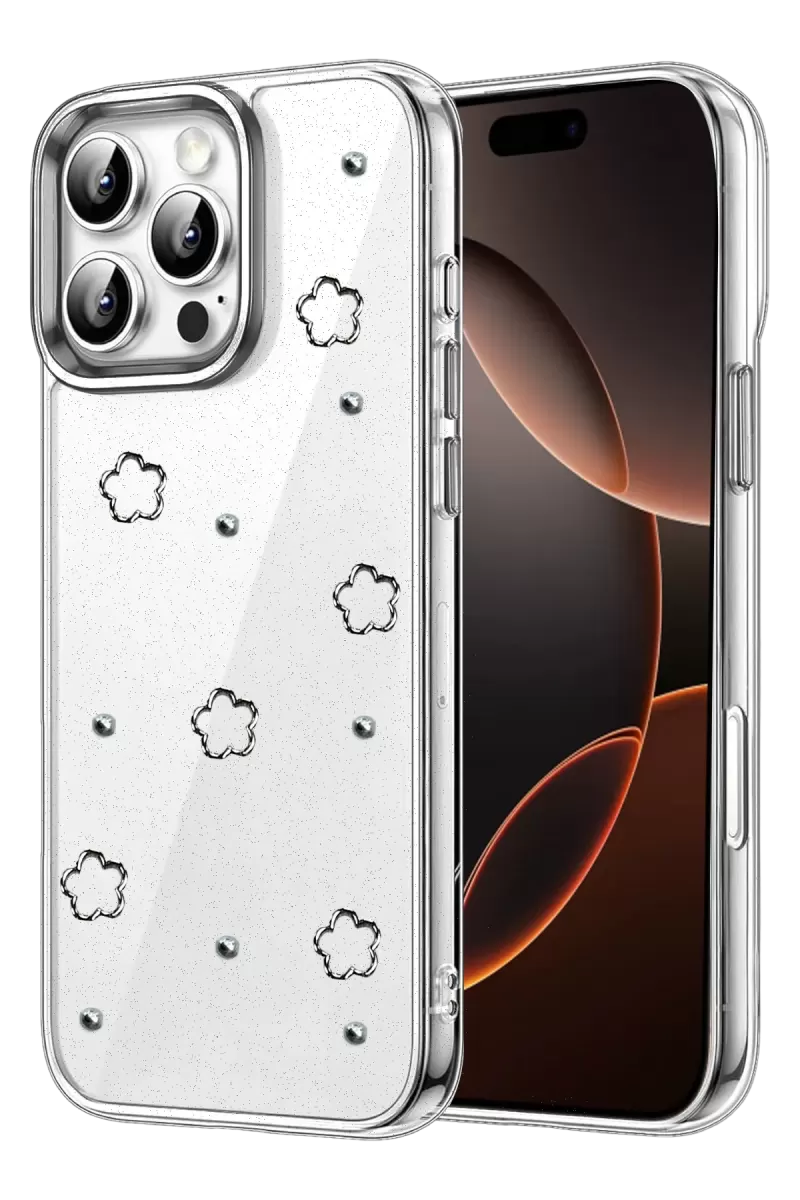 Newface Apple iPhone 16 Pro Max Fiyonk Desenli Kapak - Desen 2