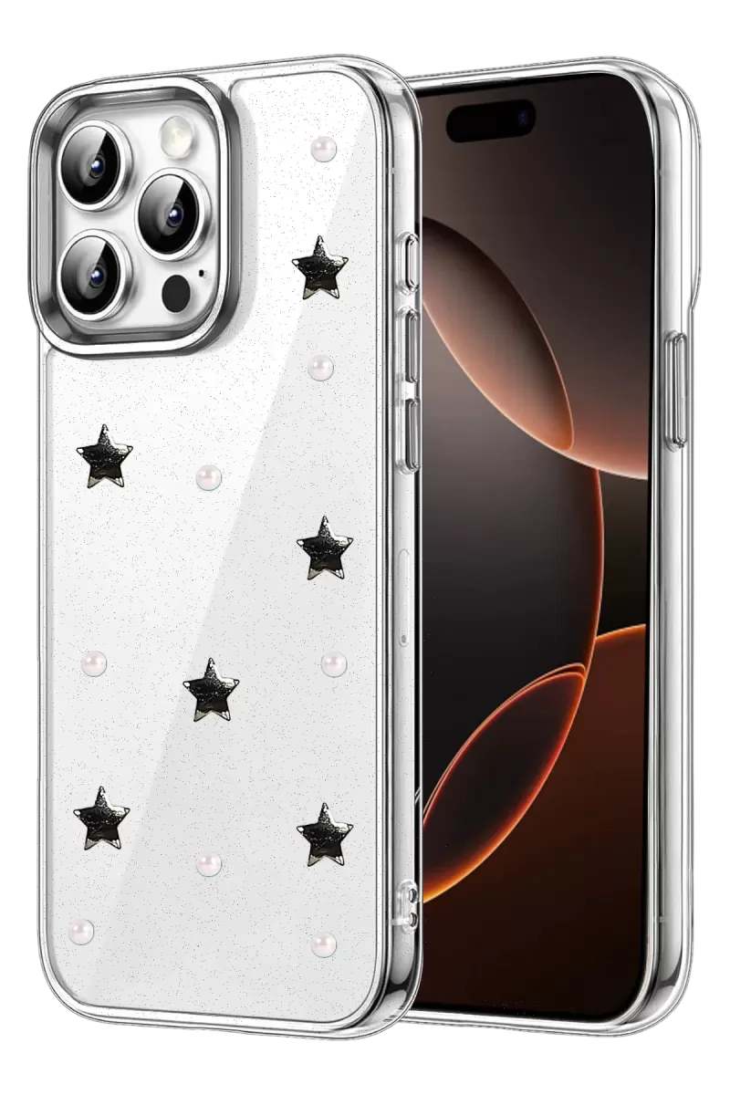 Newface Apple iPhone 15 Pro Fiyonk Desenli Kapak - Desen 7