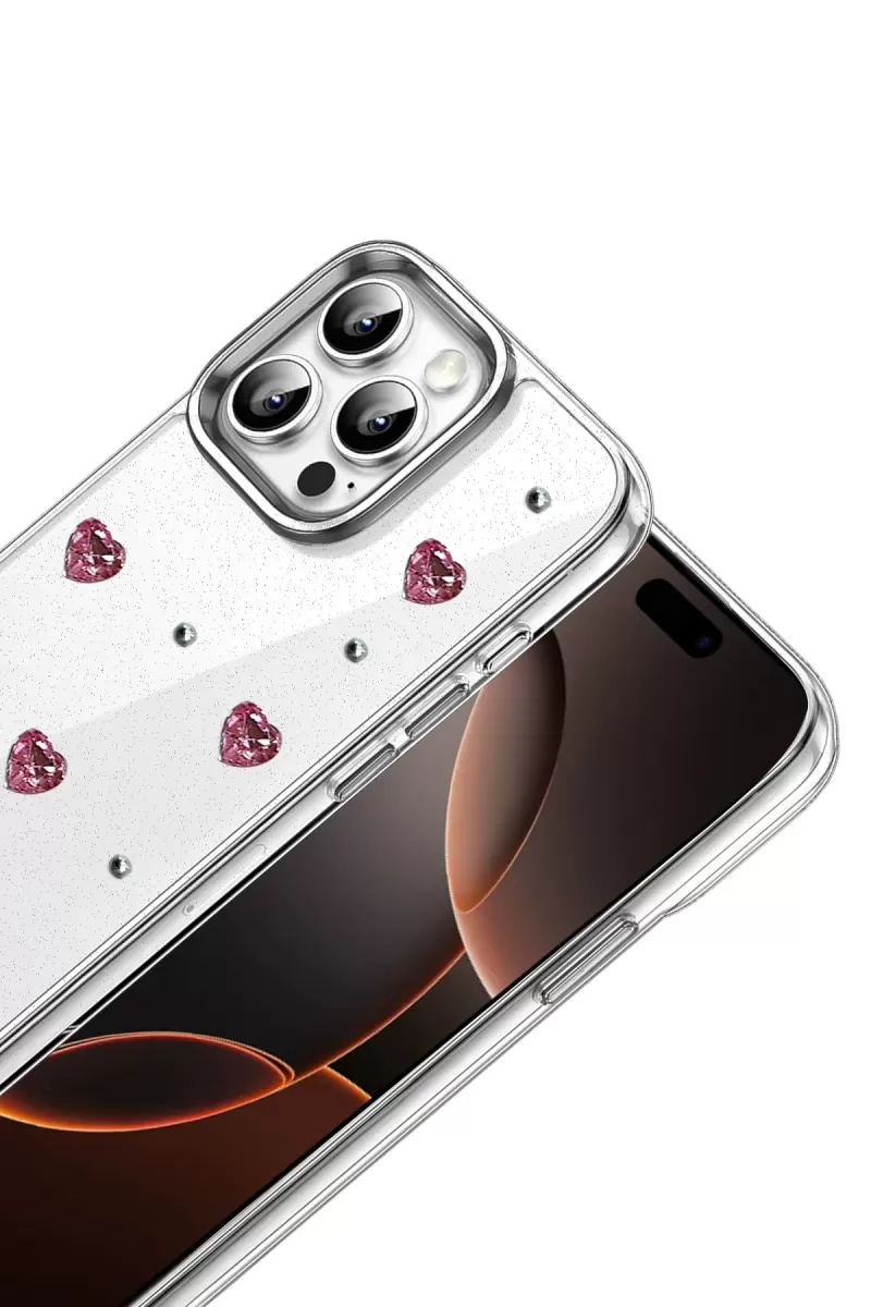 Newface Apple iPhone 16 Pro Max Fiyonk Desenli Kapak - Desen 3