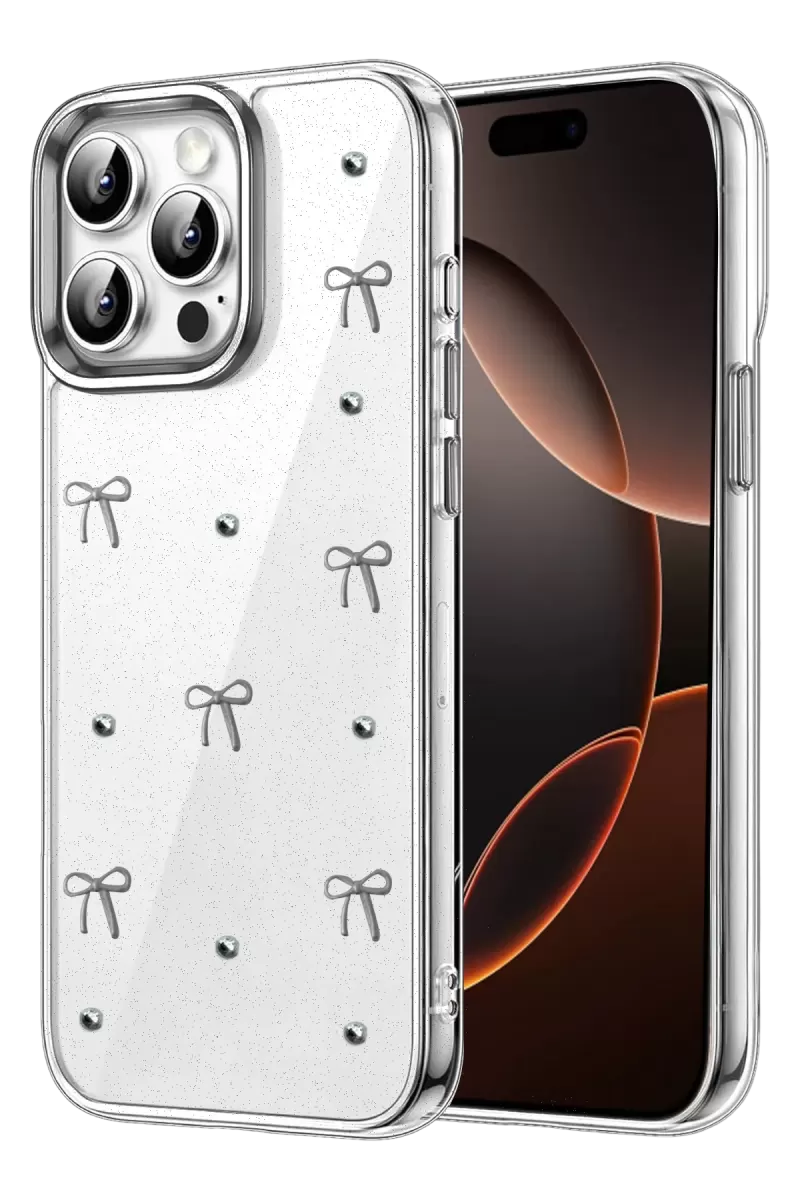Newface Apple iPhone 14 Pro Max Fiyonk Desenli Kapak - Desen 5