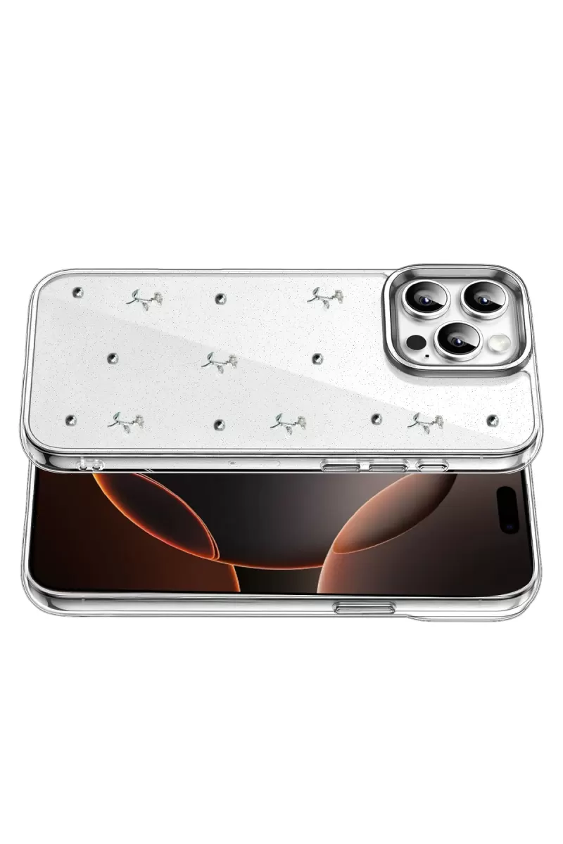 Newface Apple iPhone 16 Pro Max Fiyonk Desenli Kapak - Desen 4