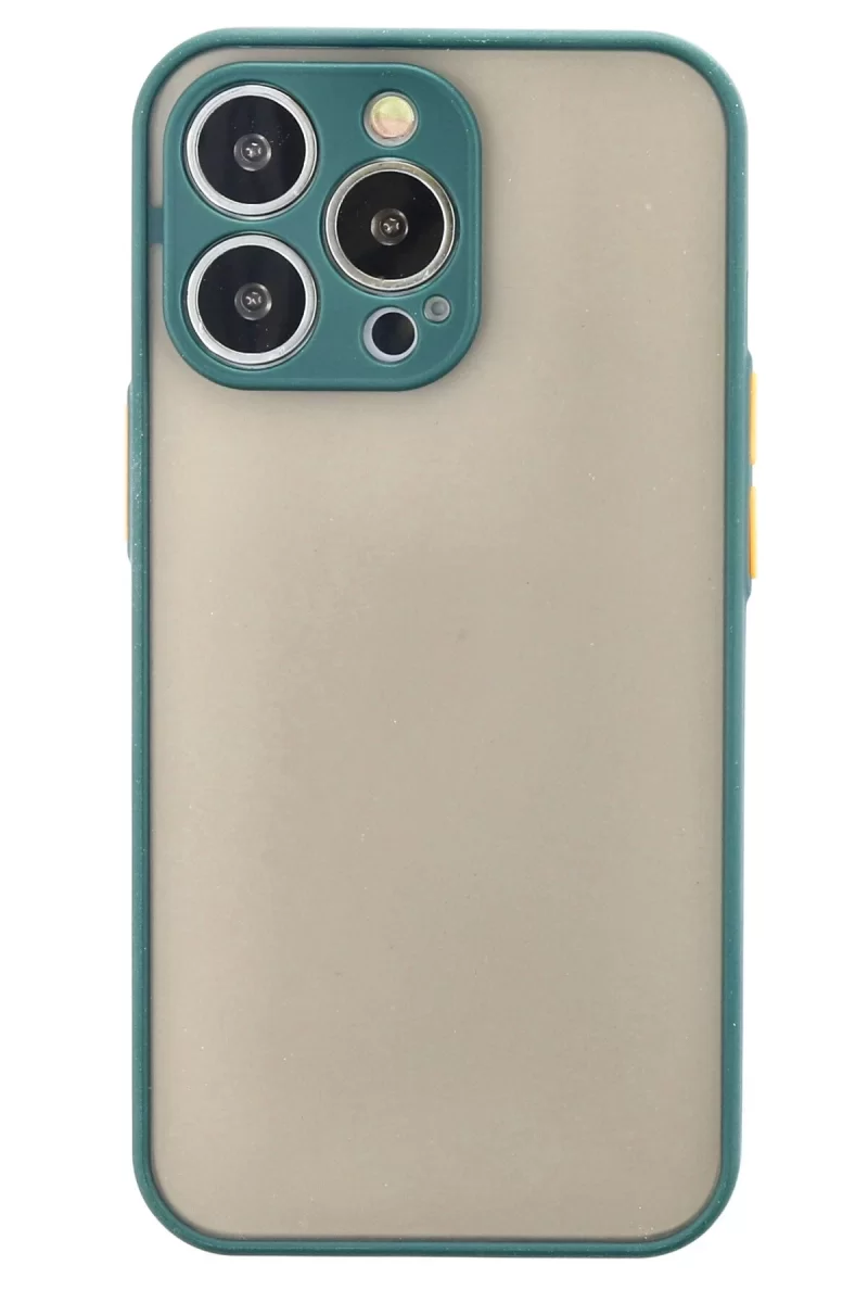 Newface Apple iPhone 14 Pro Max Kılıf Montreal Silikon Kapak - Yeşil