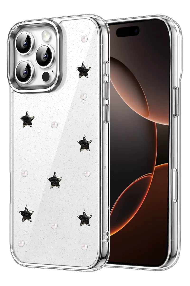 Newface Apple iPhone 16 Pro Max Fiyonk Desenli Kapak - Desen 7