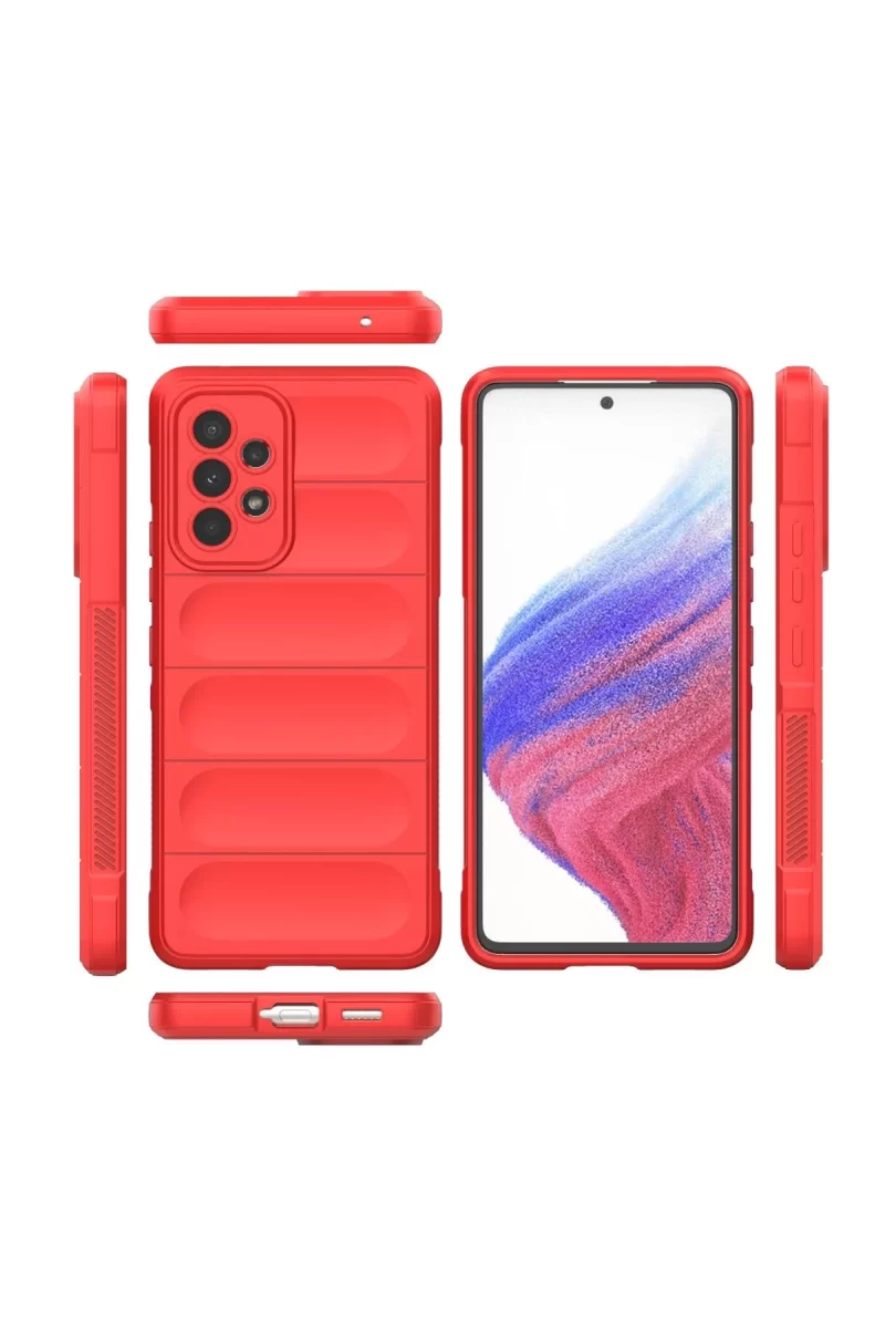 Newface Samsung Galaxy A53 5G Kılıf Optimum Silikon - Kırmızı