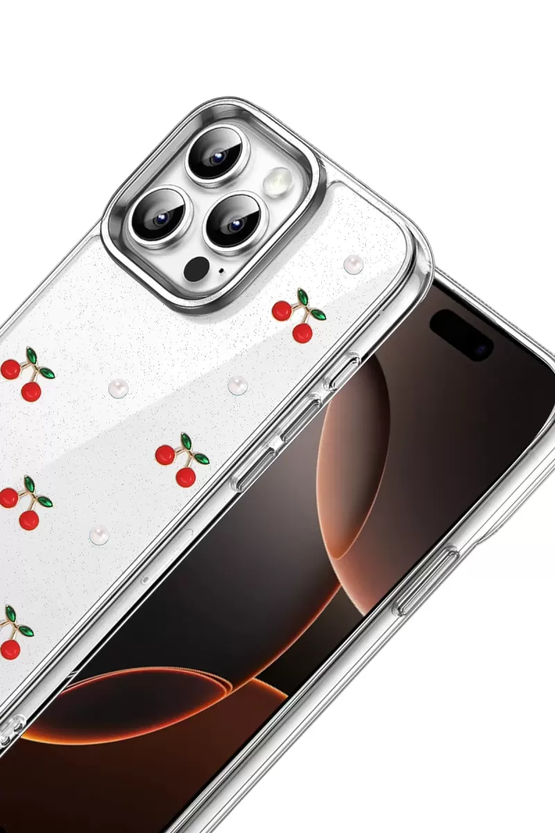 Newface Apple iPhone 14 Pro Max Fiyonk Desenli Kapak - Desen 9
