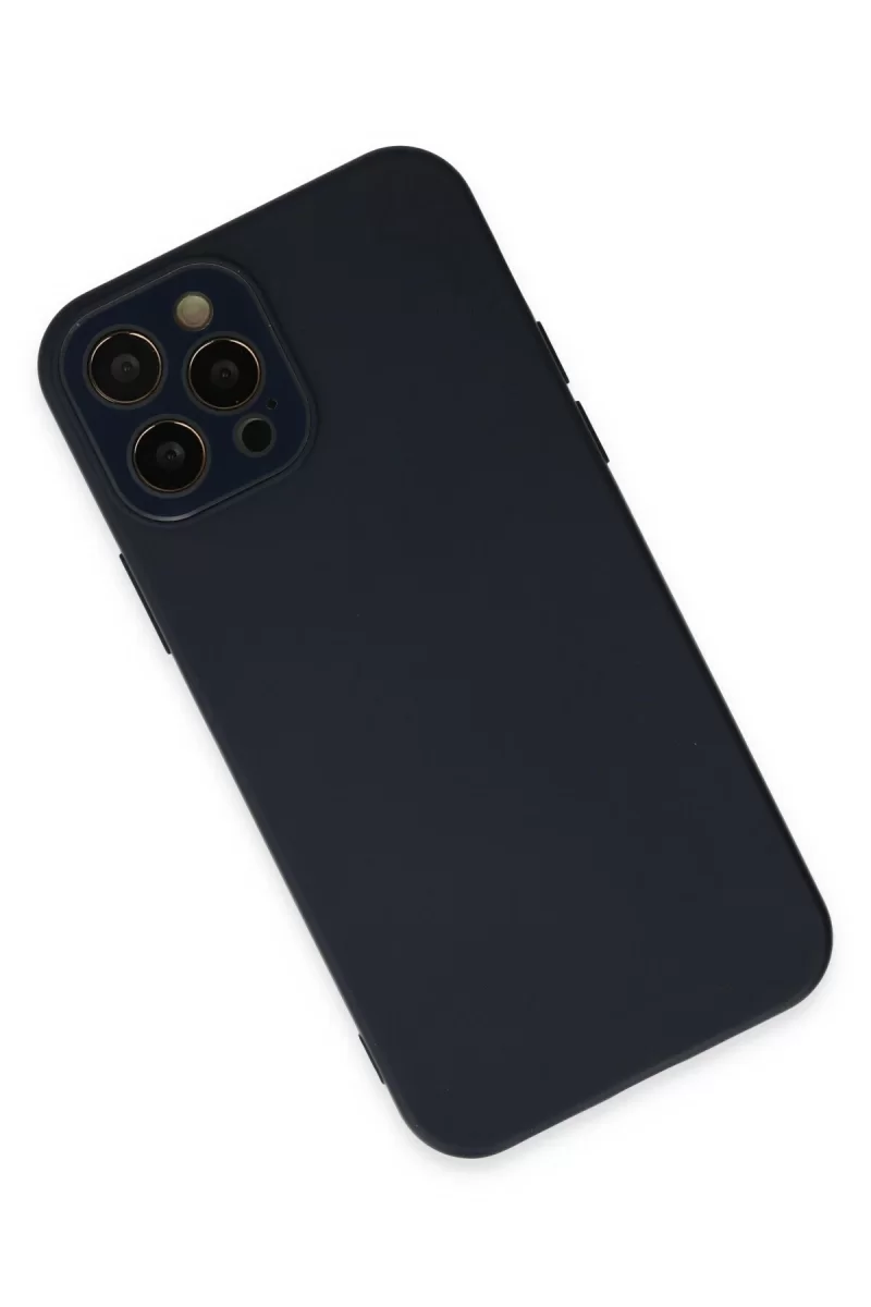Newface Apple iPhone 12 Pro Kılıf Lansman Glass Kapak - Lacivert