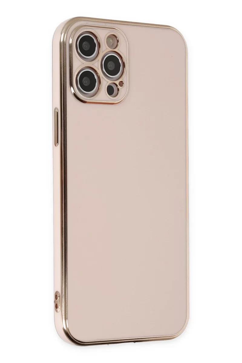 Newface Apple iPhone 12 Pro Kılıf Volet Silikon - Pembe