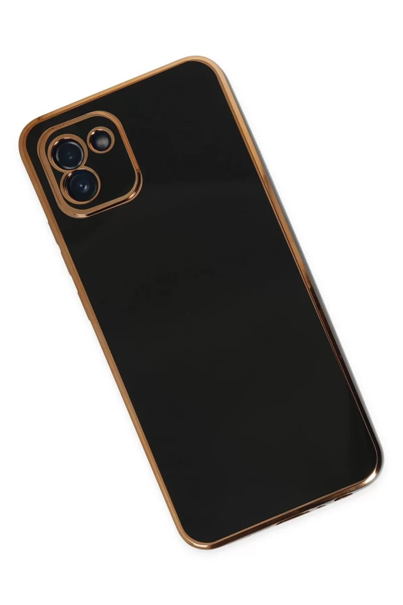 Newface Samsung Galaxy A03 Kılıf Volet Silikon - Siyah