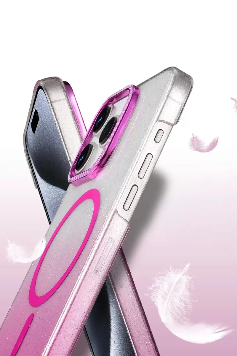 Newface Apple iPhone 14 Pro Max Glossy Magsafe Kapak - Mavi